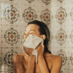 Sustainable Hemp & Organic Cotton Facial Washcloths, 2-Pack