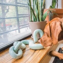 Archie Felt Dog Toy -Zero Waste Store awoo pets archie felt dog toy 34124419891311