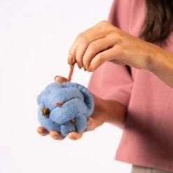 Knot Felt Puzzle Dog Toy -Zero Waste Store awoo pets knot felt puzzle dog toy 34445855064175