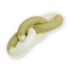 Link Felt Dog Toy -Zero Waste Store awoo pets lime link felt dog toy 34473224929391