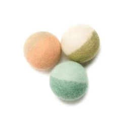 Felt Ball Dog Toy Trio 10 Felt Ball Dog Toy Trio -Zero Waste Store awoo pets small felt ball dog toy trio 34473157951599