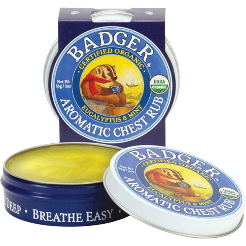 BADGER Aromatic Chest Vapor Rub Balm 1 BADGER Aromatic Chest Vapor Rub Balm