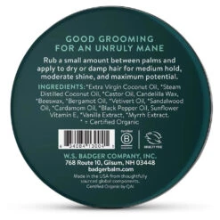 BADGER Hair Pomade -Zero Waste Store badger hair pomade 1170080409