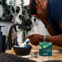 BADGER Organic Shaving Soap Bar 6 BADGER Organic Shaving Soap Bar -Zero Waste Store badger organic shaving soap bar 1170080412