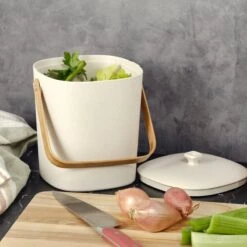 Plant-Based Countertop Compost Bin -Zero Waste Store bamboozle astrik compost bin 59539740262769