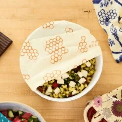 Beeswax Medium 3-Pack Food Wraps 8 Beeswax Medium 3-Pack Food Wraps -Zero Waste Store beeswrap beeswax food wraps 3 pk medium or large 33075932758127