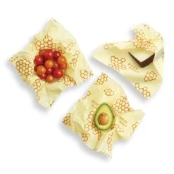 Beeswax Medium 3-Pack Food Wraps 9 Beeswax Medium 3-Pack Food Wraps -Zero Waste Store beeswrap medium 3 pack beeswax wraps 3 pk medium or large 33075932299375