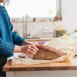 Reusable Bread Wrap - Beeswax Or Vegan, Organic, Plastic Free -Zero Waste Store beeswrap reusable bread wrap 33075241255023