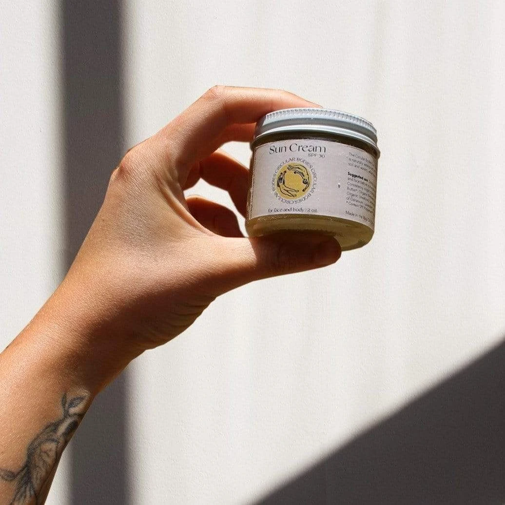 Sun Cream - Plastic Free Sunscreen, All Natural, Reef Safe, 2oz 1 Sun Cream - Plastic Free Sunscreen, All Natural, Reef Safe, 2oz