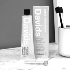 All Natural Toothpaste - Sustainable Toothpaste - Fluoride Free, Vegan -Zero Waste Store davids toothpaste peppermint charcoal natural toothpaste 30002634227823
