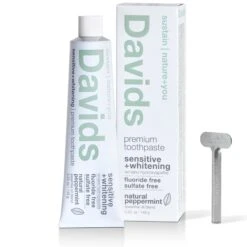All Natural Toothpaste - Sustainable Toothpaste - Fluoride Free, Vegan -Zero Waste Store davids toothpaste sensitive all natural toothpaste sustainable toothpaste fluoride free vegan 5 25 oz 31441413210223