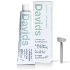 All Natural Toothpaste - Sustainable Toothpaste - Fluoride Free, Vegan -Zero Waste Store davids toothpaste sensitive all natural toothpaste sustainable toothpaste fluoride free vegan 5 25 oz 31441413210223 scaled