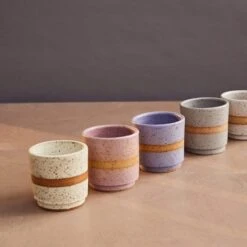 Tiny Cup - Stoneware Cups, Multiple Colors, Handmade In USA -Zero Waste Store earth element ash grey tiny cup 30022015156335