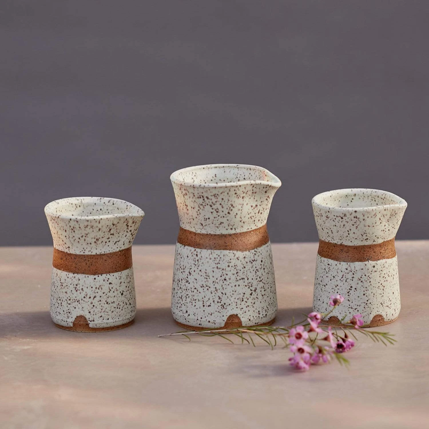 Ceramic Pourer - Plastic Free Pitcher, Small Or Medium, Handmade In USA 1 Ceramic Pourer - Plastic Free Pitcher, Small Or Medium, Handmade In USA