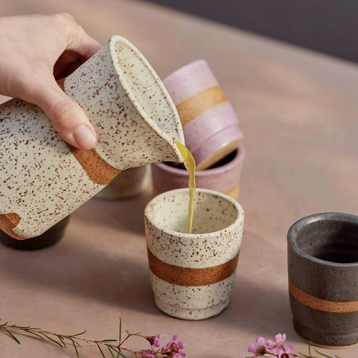 Ceramic Pourer - Plastic Free Pitcher, Small Or Medium, Handmade In USA 3 Ceramic Pourer - Plastic Free Pitcher, Small Or Medium, Handmade In USA - Image 3