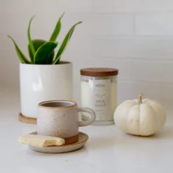 Cup And Saucer - Plastic Free Coffee Cup, Multiple Colors, Stoneware Tea Cup, Handmade In USA -Zero Waste Store earth element cup and saucer plastic free coffee cup multiple colors stoneware tea cup handmade in usa 30313649602671