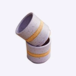 Tiny Cup - Stoneware Cups, Multiple Colors, Handmade In USA -Zero Waste Store earth element lavender tiny cup 28213738537071