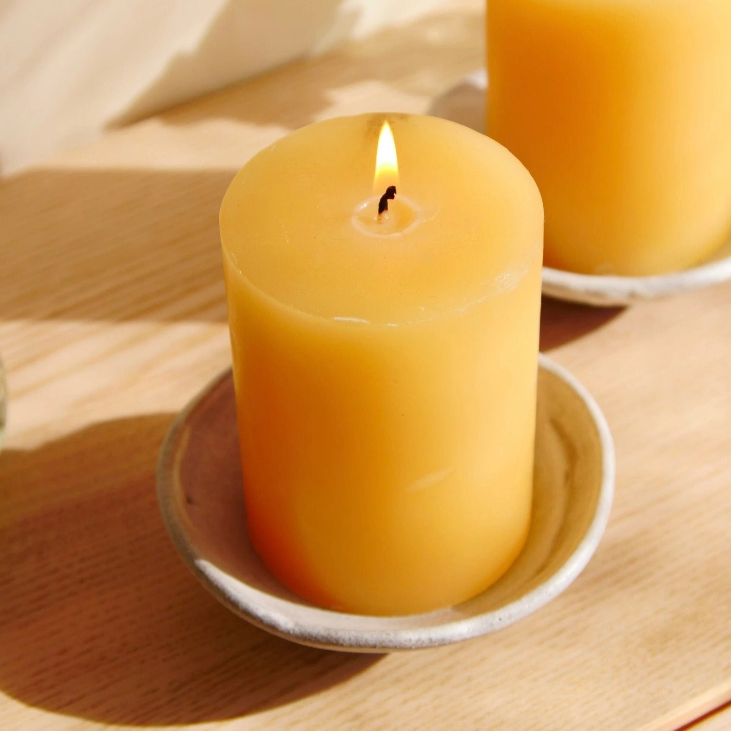 Handmade Ceramic Candle Dish Set 2 Handmade Ceramic Candle Dish Set - Image 2