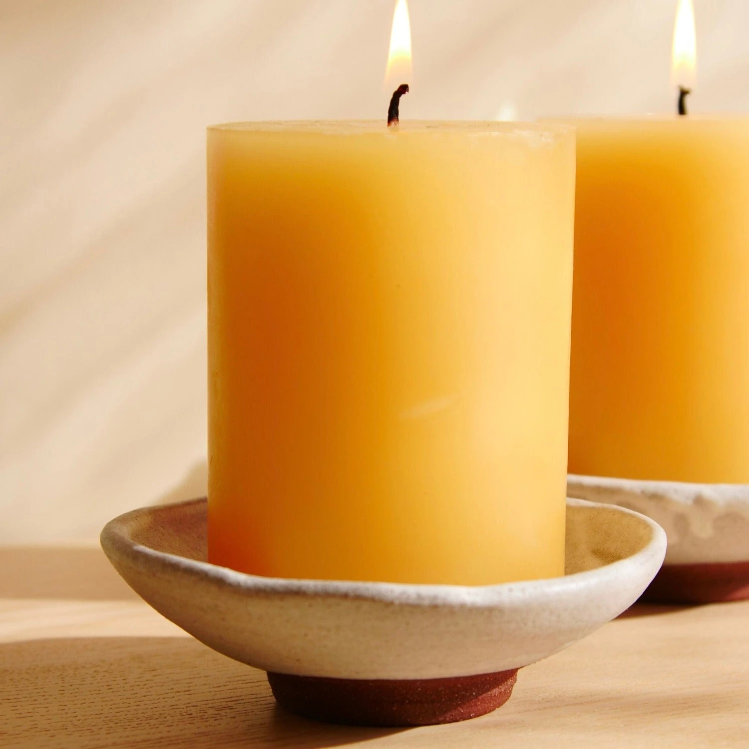 Handmade Ceramic Candle Dish Set 3 Handmade Ceramic Candle Dish Set - Image 3