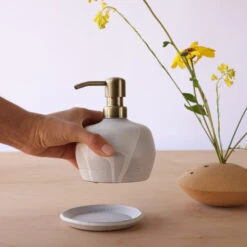 Handmade Ceramic Soap Dispenser -Zero Waste Store earth element soap dispenser small 31092751302767