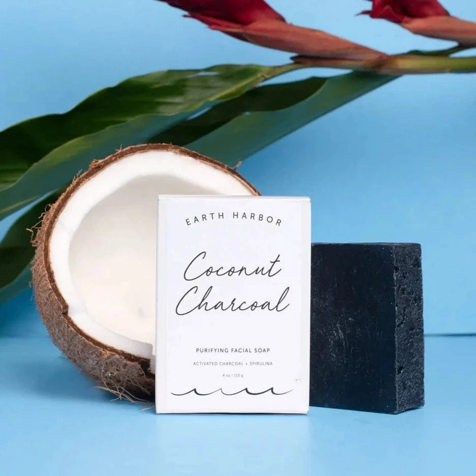 Coconut Charcoal Purifying Facial Soap 1 Coconut Charcoal Purifying Facial Soap