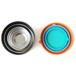 Stainless Steel Leakproof Seal Cup Trio - 3-Pack, Food Storage Containers -Zero Waste Store ecolunchbox stainless steel seal cup trio 3pk 33107749437551