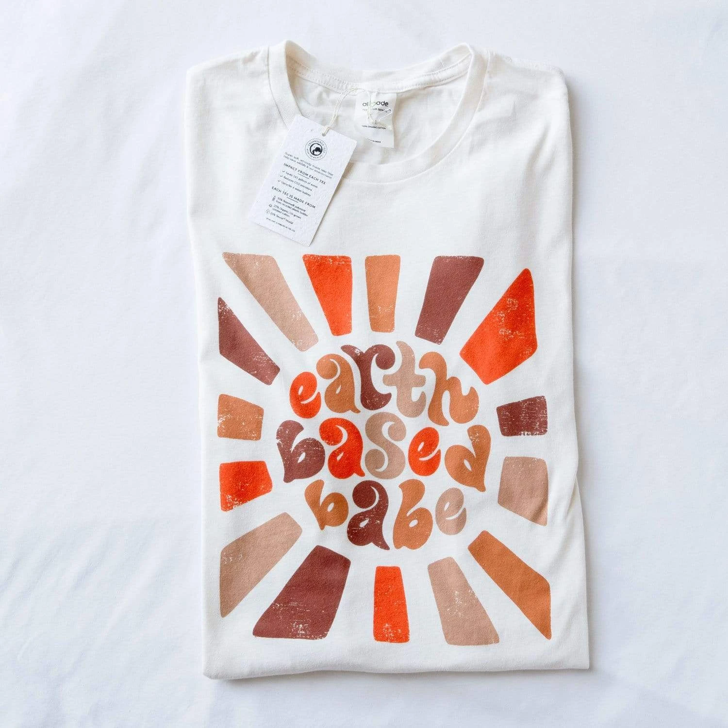 Earth Based Babe Tee - Sustainable Clothing, Organic Cotton, Plantable Tags, Conservation 1 Earth Based Babe Tee - Sustainable Clothing, Organic Cotton, Plantable Tags, Conservation