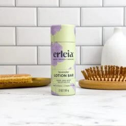 All Natural Lotion Bar,2 Oz -Zero Waste Store erleia all natural lotion bar 3 oz 33878477439087