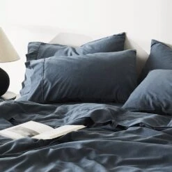 Linen+ Duvet Cover -Zero Waste Store ettitude linen duvet cover 33996761399407
