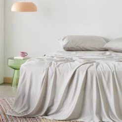 Signature Sateen Sheet Set - 12 Color Options 34 Signature Sateen Sheet Set - 12 Color Options -Zero Waste Store ettitude moon queen signature sateen sheet set 33996745441391