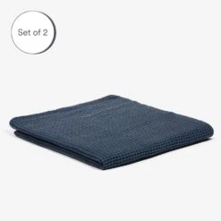 Waffle Towel 2-Pack - 6 Color Options 36 Waffle Towel 2-Pack - 6 Color Options -Zero Waste Store ettitude ocean bath sheet waffle towels 33996752552047
