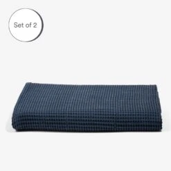 Waffle Towel 2-Pack - 6 Color Options 35 Waffle Towel 2-Pack - 6 Color Options -Zero Waste Store ettitude ocean bath towel waffle towels 33996753371247