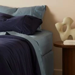 Signature Sateen Fitted Sheet - 10 Color Options -Zero Waste Store ettitude signature sateen fitted sheet 33996752060527