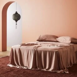 Signature Sateen Fitted Sheet - 10 Color Options -Zero Waste Store ettitude signature sateen fitted sheet 33996753862767