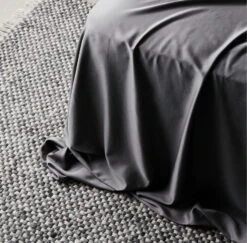 Signature Sateen Flat Sheet - 6 Color Options -Zero Waste Store ettitude slate twin signature sateen flat sheet 33996747604079