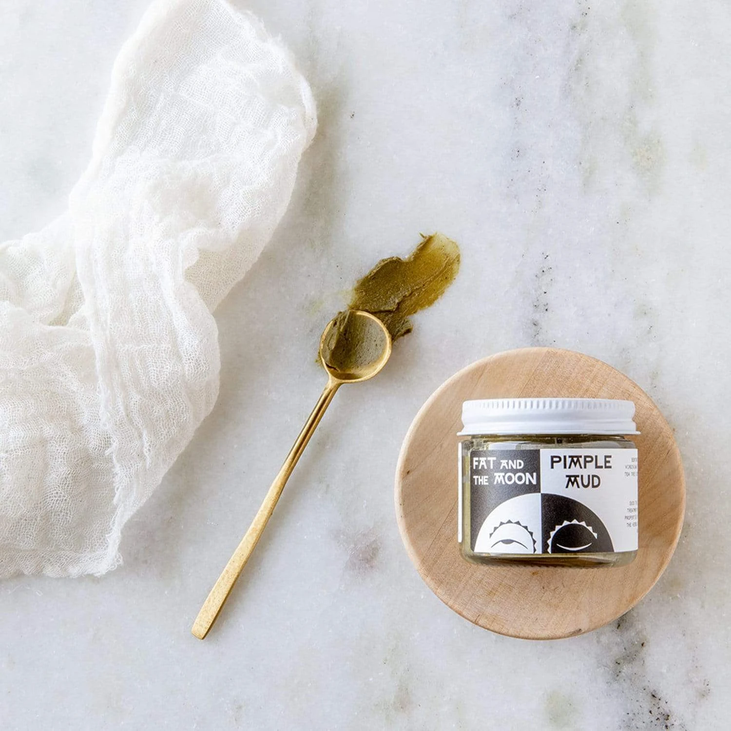 Pimple Mud Face Mask - Zero Waste Face Mask, Organic, Vegan, Plastic Free, 2 Oz. 2 Pimple Mud Face Mask - Zero Waste Face Mask, Organic, Vegan, Plastic Free, 2 Oz. - Image 2