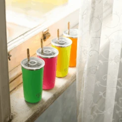 Reusable Party Cups 4-Pack - 16oz -Zero Waste Store frank green neon neon reusable party cups 16oz 475ml 4 pack 31796315324527