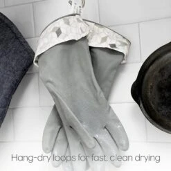 Natural Latex Cleaning Gloves -Zero Waste Store full circle home splash patrol natural latex cleaning gloves 33192057929839