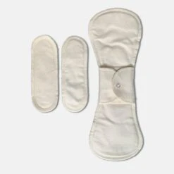 Reusable Night Pad - Reusable Period Pad, 100% Cotton, Handmade, 1 Pad W/ 2 Inserts -Zero Waste Store gladrags reusable night pad reusable period pad 100 cotton handmade 1 pad w 2 inserts 30651091484783