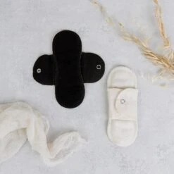 Reusable Pantyliner - Reusable Period Pad, 100% Cotton, Handmade, Single Pad