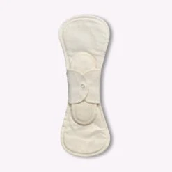Reusable Night Pad - Reusable Period Pad, 100% Cotton, Handmade, 1 Pad W/ 2 Inserts -Zero Waste Store gladrags white reusable night pad reusable period pad 100 cotton handmade 1 pad w 2 inserts 30651088175215