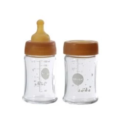 Hevea Plastic Free Glass Baby Bottle 2-Pack -Zero Waste Store hevea 5oz plastic free glass baby bottle 2 pack 34112081100911