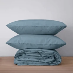 Sustainable Cool & Crisp Percale Duvet Set -Zero Waste Store homebird textiles lts cool crisp percale duvet set 34584436670575