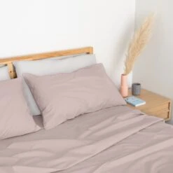 Sustainable Cool & Crisp Percale Duvet Set -Zero Waste Store homebird textiles lts cool crisp percale duvet set 34584436867183