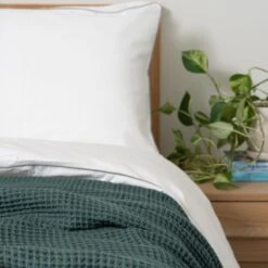 Organic Waffle Throw Blanket -Zero Waste Store homebird textiles lts waffle throw 31692014321775