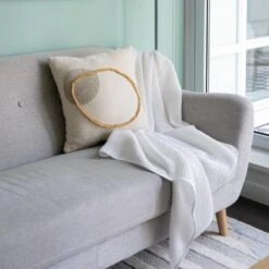 Organic Waffle Throw Blanket -Zero Waste Store homebird textiles lts waffle throw 31692014616687