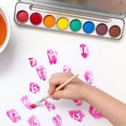 Natural Watercolor Paints, Food Grade Ingredients, 8 Colors -Zero Waste Store honeysticks honeysticks natural watercolor paints 30489417678959