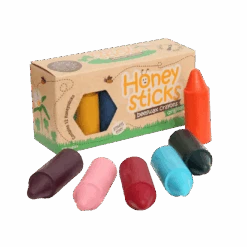 Natural Beeswax Crayons - Eco Friendly Crayons, 100% Pure Beeswax, 12 Colors