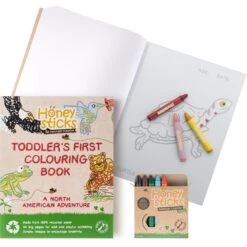 Honeysticks Arts Sets, 100% Recycled Paper, Biodegradable -Zero Waste Store honeysticks the creative kid coloring set north american adventure honeysticks arts sets 100 recycled paper biodegradable 32347500478575