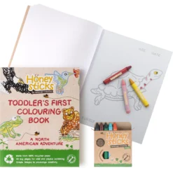 Honeysticks Arts Sets, 100% Recycled Paper, Biodegradable -Zero Waste Store honeysticks the creative kid coloring set north american adventure honeysticks arts sets 100 recycled paper biodegradable 32347500478575 scaled